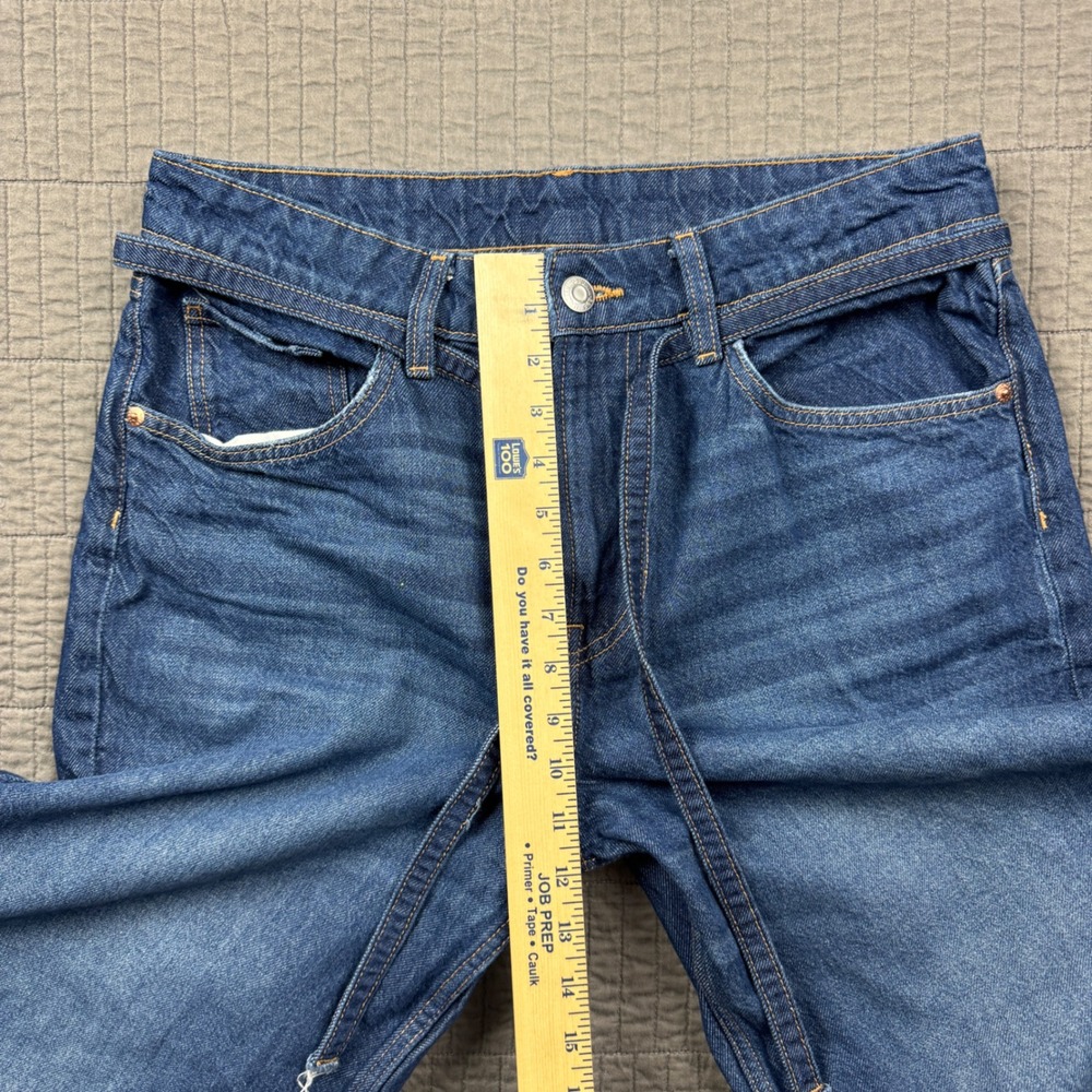 H&M Super Baggy Loose Fit Jeans Women 6 Blue Medium Wash Denim Wide Leg - Picture 10 of 13